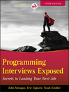 Cover image for Programming Interviews Exposed